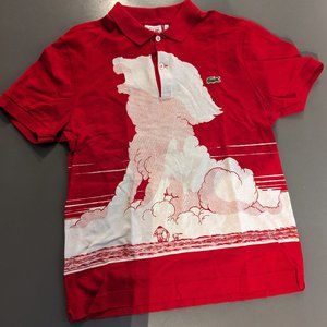 Lacoste Live Osamu Tezuka Women's Red Polo Size 3